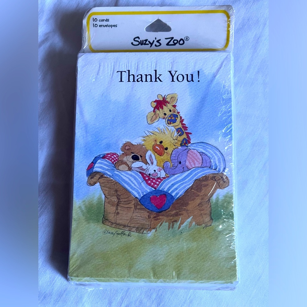 Suzy’sZoo Thank You Cards with Envelopes - NWT
